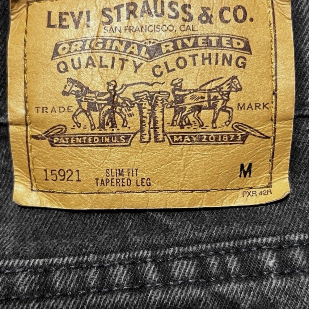 Vintage Levi's Orange Tab Slim Tapered Gray Faded - Picture 7 of 9